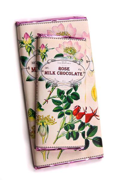 Botanicals Rose milk chocolate bar 40g